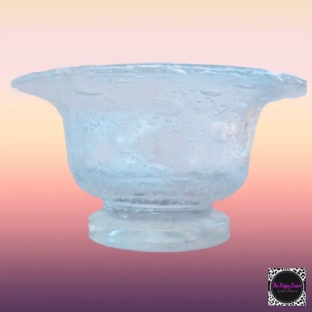 Vintage Princess House Crystal Bubble Glass Bowl EUC